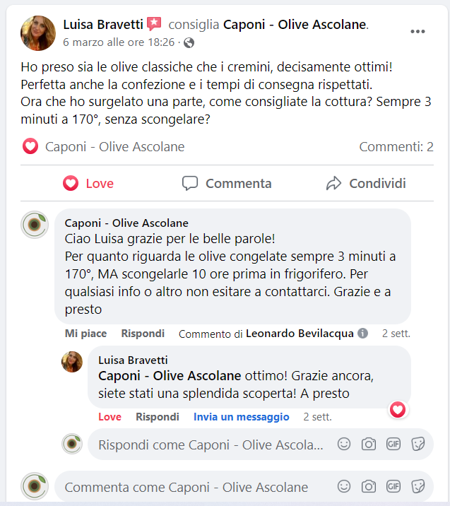 testimonianza caponi olive